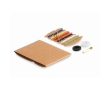 Sewing kit set with needle & threads for travel in an envelope colour beige