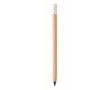Long-lasting bamboo pencil with eraser and graphite tip colour wood