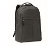 Black RPET heathered polyester backpack colour black