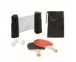 Table tennis set, net, 3 balls and 2 rackets for promotions colour black