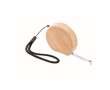 Measuring tape, sustainable bamboo housing, with carry loop, 2m colour wood