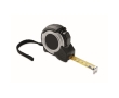 Measuring tape with auto-stop function, rubber housing, 5m colour black