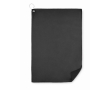 Polyester golf towel with hanging hook, 40 x 60 cm colour black