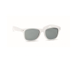 Sunglasses with recycled RPET frame, UV400 protection colour white