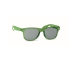 Sunglasses with recycled RPET frame, UV400 protection colour transparent green