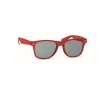 Sunglasses with recycled RPET frame, UV400 protection colour transparent red
