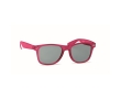 Sunglasses with recycled RPET frame, UV400 protection colour transparent fuchsia