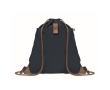 Drawstring bag made from recycled cotton, 220 g/m2 colour navy-blue