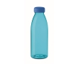 Plastic bottle made of RPET, BPA free, in many colours, 550 ml colour transparent blue