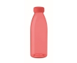 Plastic bottle made of RPET, BPA free, in many colours, 550 ml colour transparent red