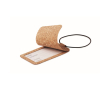 Cork luggage tag for tour operators colour beige