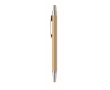 Eco-friendly ballpoint pen in recycled aluminium with blue ink colour gold