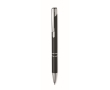 Recycled aluminium ballpoint pen with blue ink colour black