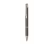 Recycled aluminium ballpoint pen with blue ink colour titanium