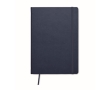 Hardcover notebook with lined pages made of recycled paper, A5 colour blue