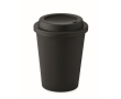 Double-walled take-away coffee cup, 300 ml colour black