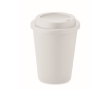 Double-walled take-away coffee cup, 300 ml colour white