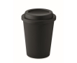 Double-walled plastic takeaway cup, 300 ml colour black