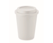 Double-walled plastic takeaway cup, 300 ml colour white