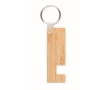 Bamboo keyring with mobile phone holder colour wood