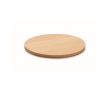 Round bamboo coaster colour wood