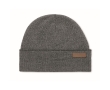 Beanie hat for embroidery with patch for promotions colour black