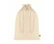 Large organic cotton, drawstring gift bag, 105 g/m2 colour natural