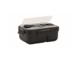 Tupperware made of PP with cutlery, handle and 2 levels, 1 L colour black