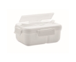 Tupperware made of PP with cutlery, handle and 2 levels, 1 L colour white
