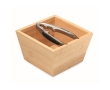 Set of bamboo bowl and nutcracker colour wood