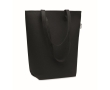RPET felt bag with long handles colour black