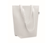 RPET felt bag with long handles colour white