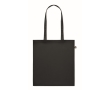 Recycled tote bag in many colours, 140 g/m2 colour black