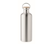Stainless steel insulated bottle, bamboo lid & handle, 1.5 L colour silver
