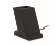 Pencil holder with wireless smartphone charging station colour black