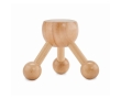 Wooden hand massager for back relaxation colour wood