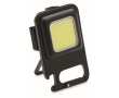 Mini rechargeable COB torch with carabiner colour black