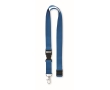 Lanyard with removable buckle and safety lock colour royal blue