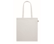 Organic tote bag in various colours, long handles, 180 g/m2 colour white