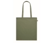 Organic tote bag in various colours, long handles, 180 g/m2 colour green