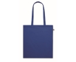 Organic tote bag in various colours, long handles, 180 g/m2 colour royal blue