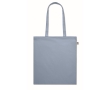 Organic tote bag in various colours, long handles, 180 g/m2 colour light blue