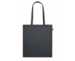 Organic tote bag in various colours, long handles, 180 g/m2 colour navy-blue