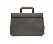Recycled felt crossbody laptop bag, 15\" colour dark grey