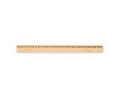 Bamboo ruler with centimeters and inches as a promotional gift colour wood