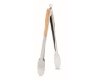 Stainless steel barbecue tongs with bamboo handles for summer colour wood