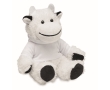 Cuddly plush toy cow with hoodie colour white