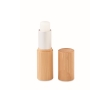 Lip balm with vanilla scent in bamboo casing, SPF 10 colour wood