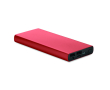 External aluminium charger with fast charge tech, 10,000 mAh colour burgundy