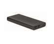 External aluminium charger with fast charge tech, 10,000 mAh colour black